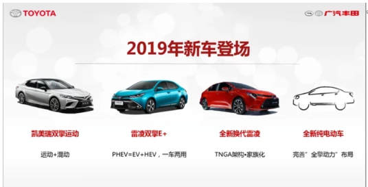新能源车型成主力军,广汽丰田2019年推四款新车 新能源车型成主力军,广汽丰田2019年推四款新车